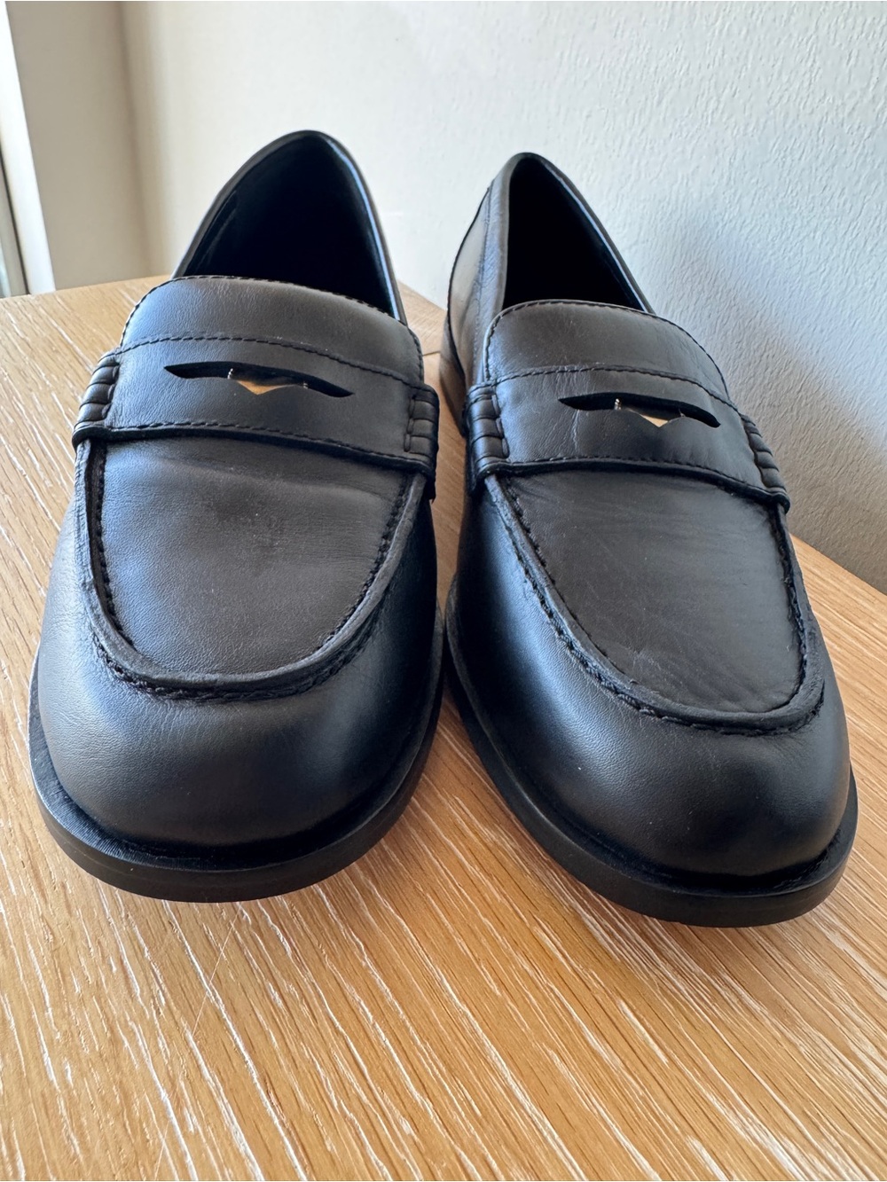 NWOB MADEWELL Women's The Grayson Penny Loafer True Black Leather Size 9.5 NX647 - Picture 7 of 15